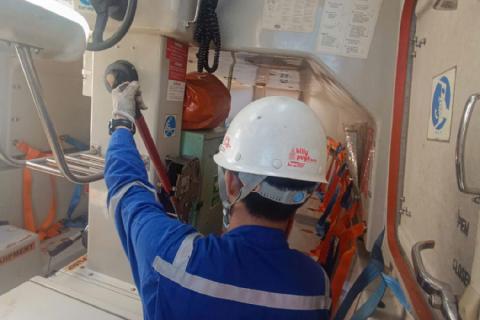 Lifeboat Release Handle Check