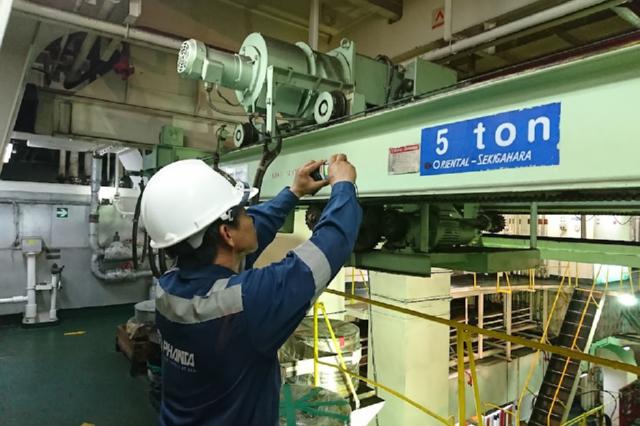 Engine Room Crane Inspection